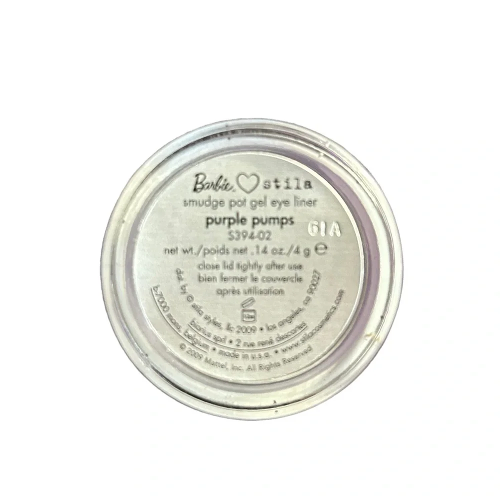 Stila Barbie Loves Stila Smudge Pot - Purple Pumps Limited Edition 2009 NWT